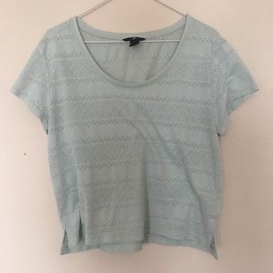 H&M light teal top